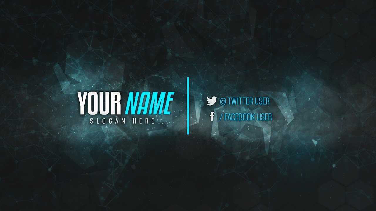 Youtube Banner Template #8 (Adobe Photoshop) Within Adobe Photoshop Banner Templates